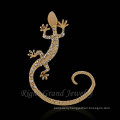 New Design Gecko Shaped Earrings Multi Crystal Ear Cuff Jewelry